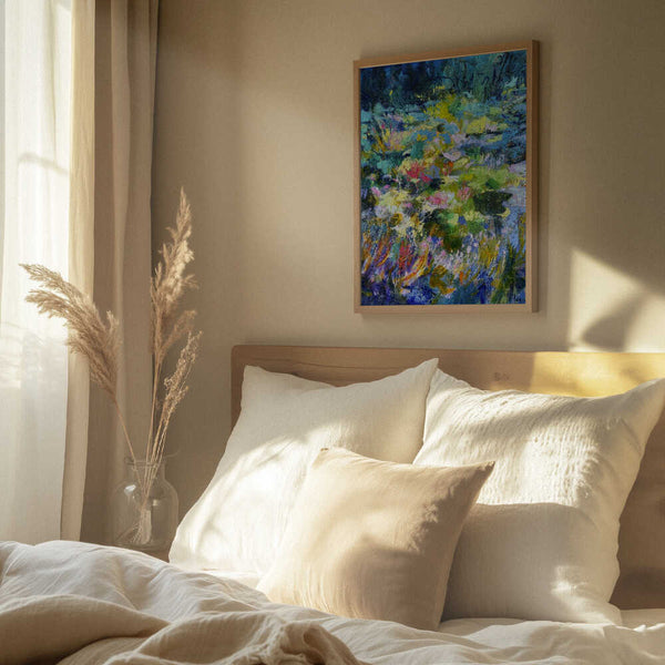 Tablou înramat „Vibrant Garden Glow” de Dorothy Fagan