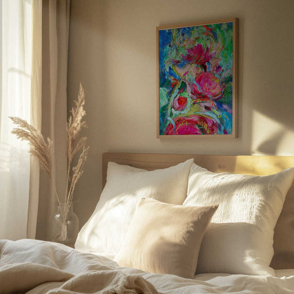 Tablou înramat „Vibrant Petal Symphony” de Dorothy Fagan