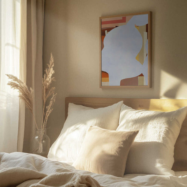 Tablou înramat „Geometric Shapes And Fluid Forms” de Little Dean