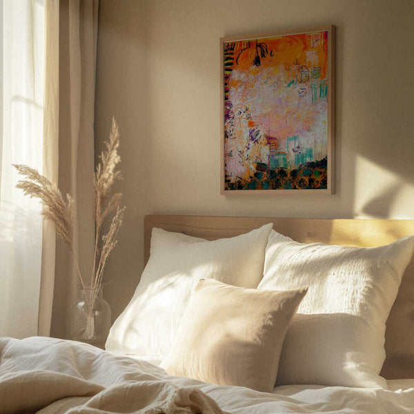 Tablou înramat „Vibrant Whirl” de Dorothy Fagan