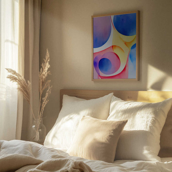 Tablou înramat „Nature Inspired Abstract Watercolor (Day 40)” de Mauro