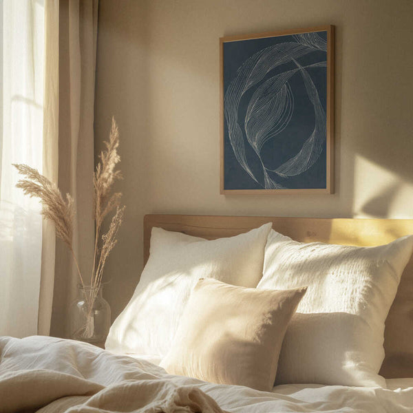 Tablou înramat „Dancing Lines” de Lucrecia Caporale