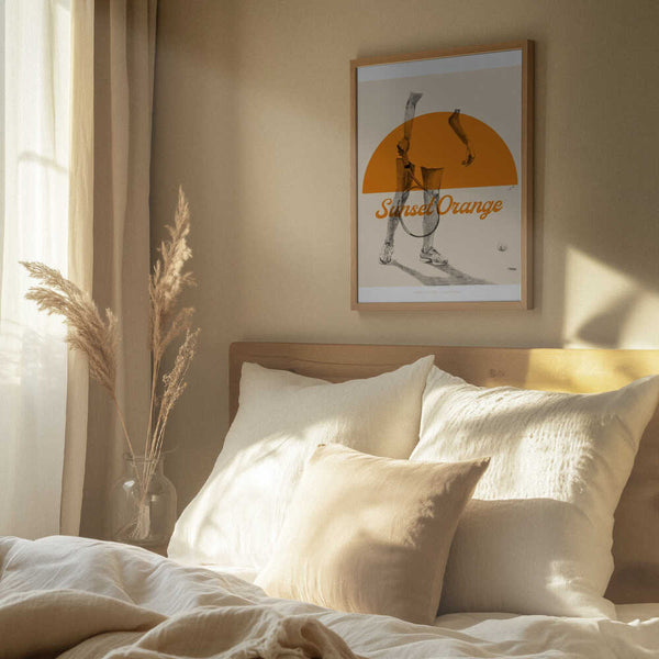 Tablou înramat „Sunset Orange” de Jenny Liz Rome