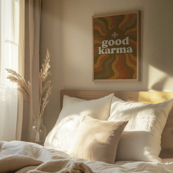 Tablou înramat „Karma Waves” de Treechild