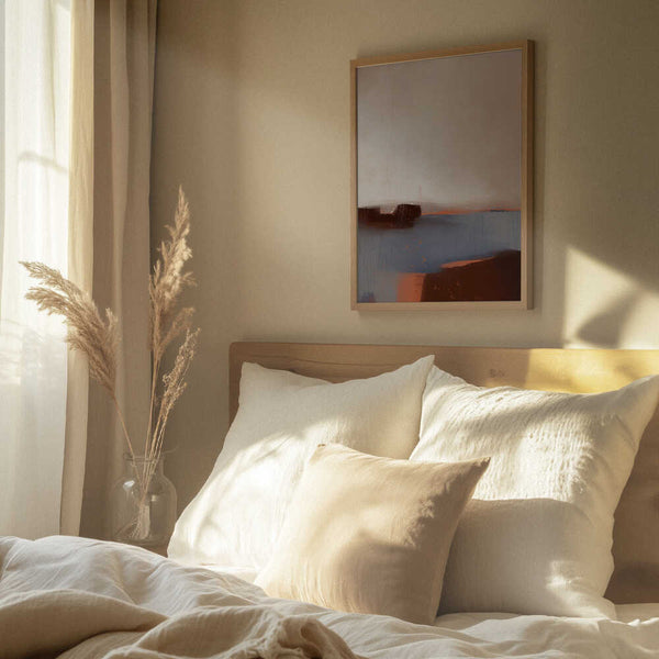 Tablou înramat „Serene Horizons” de MANSI SAXENA