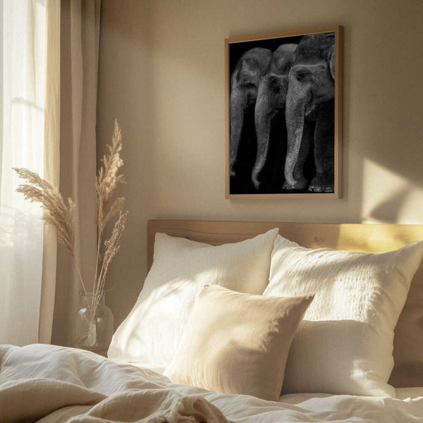 Tablou înramat „Nature\'s great masterpiece, an elephant; the only harmless great thing ...” de Yvette Depaepe