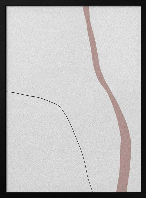 Tablou înramat „Curved Traces” de uplusmestudio