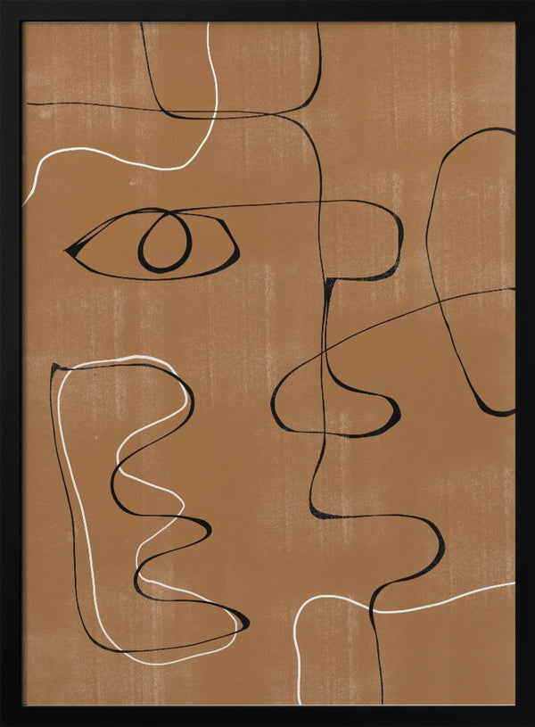 Tablou înramat „Whimsical Lines” de THE MIUUS STUDIO