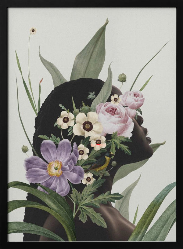 Tablou înramat „Purple flower” de Frida Floral Studio