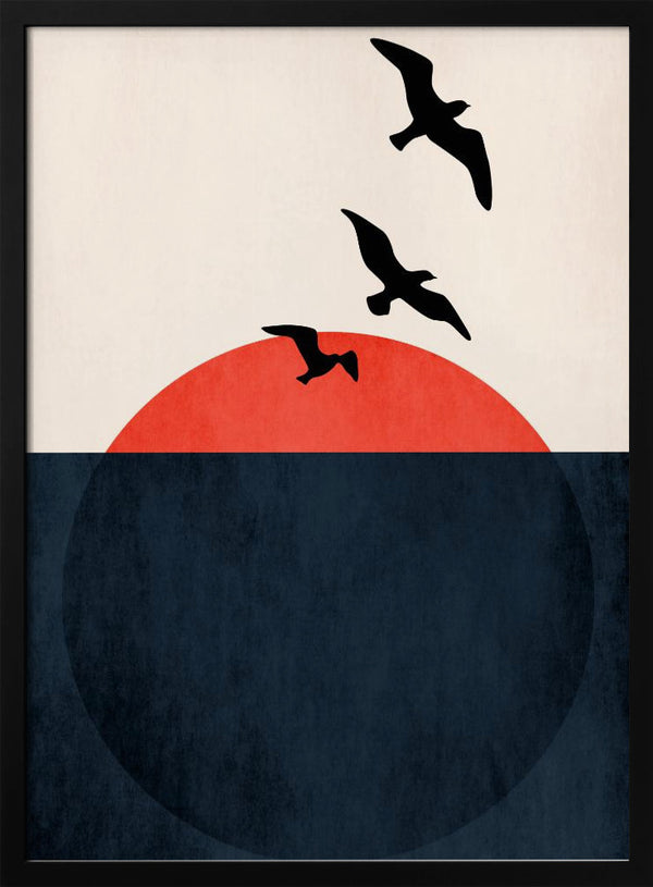 Tablou înramat „Sunset Breeze” de Kubistika