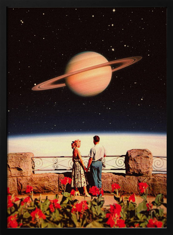 Tablou înramat „Lovers In Space” de Taudalpoi