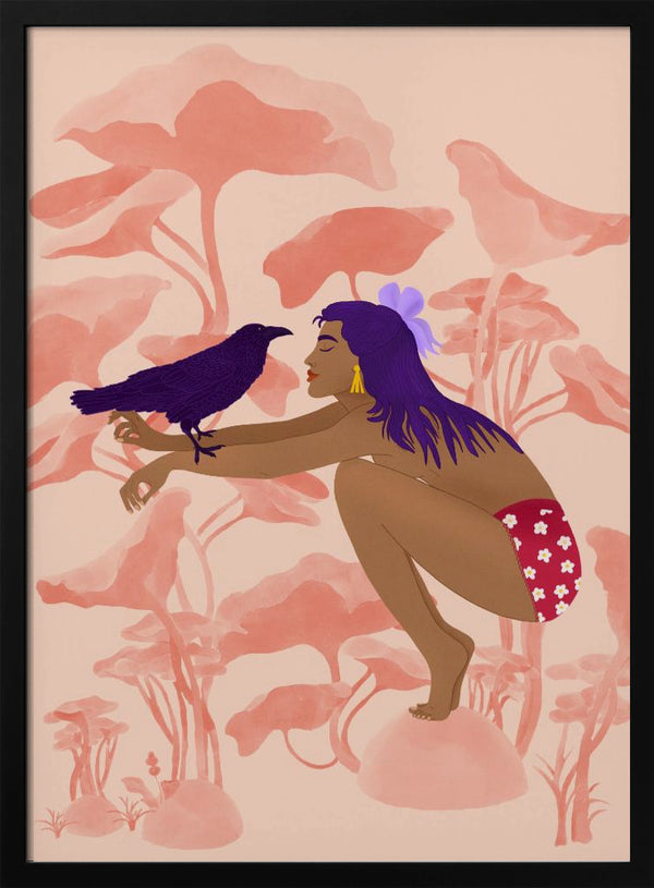 Tablou înramat „Raven” de Jota de jai