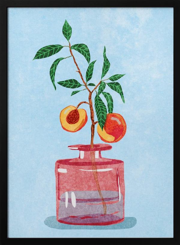 Tablou înramat „Peach Tree in Vase” de Raissa Oltmanns