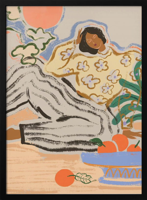 Tablou înramat „Lazydays” de Arty Guava