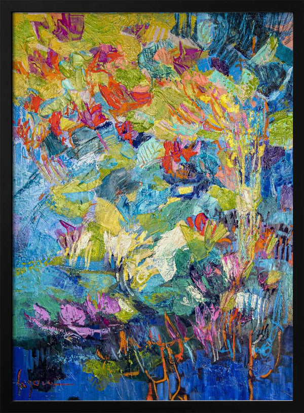 Tablou înramat „Radiant Pond Sonata” de Dorothy Fagan