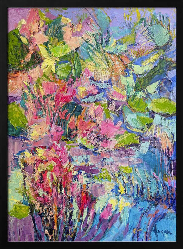 Tablou înramat „Vibrant Floral Dreams” de Dorothy Fagan