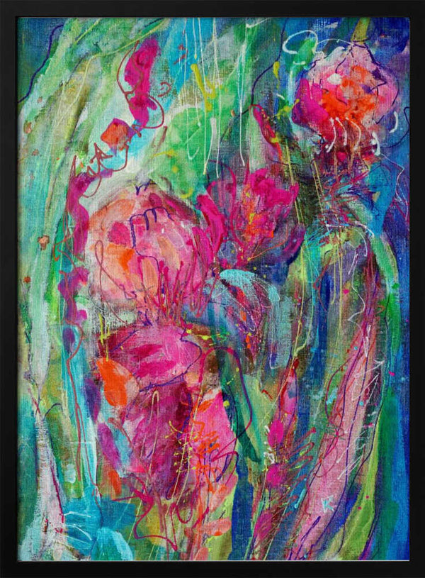 Tablou înramat „Impressionist Floral Abstract” de Dorothy Fagan