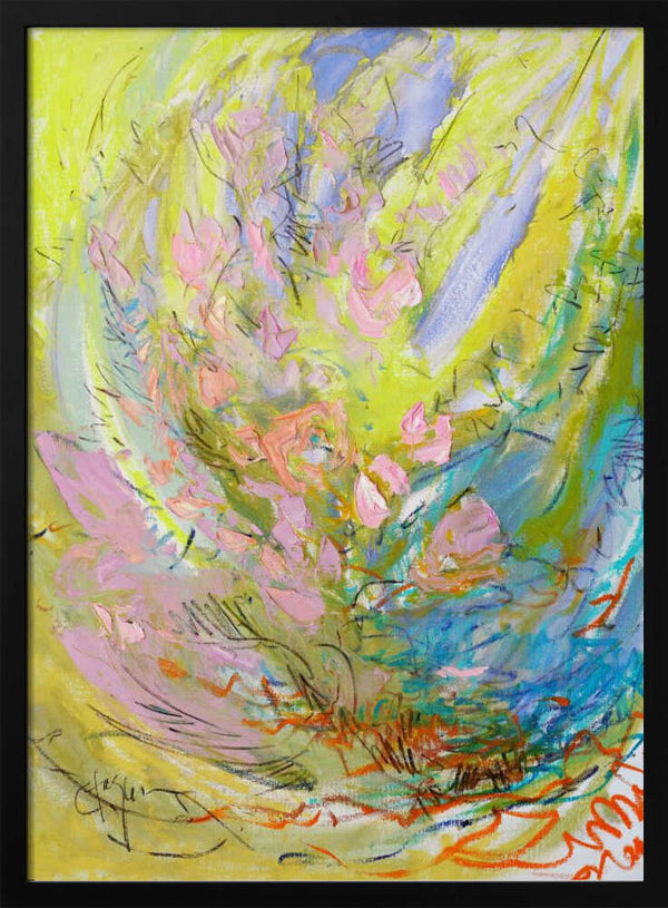 Tablou înramat „Whirl of Petals” de Dorothy Fagan