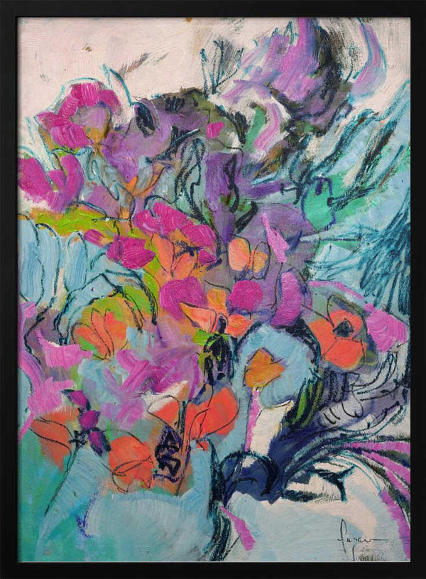 Tablou înramat „Floral Symphony” de Dorothy Fagan