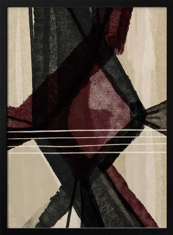 Tablou înramat „Movement III” de Gemma Bardot