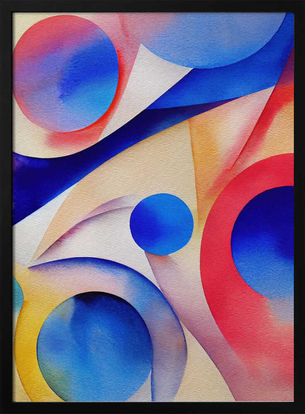 Tablou înramat „Nature Inspired Abstract Watercolor (Day 10)” de Mauro