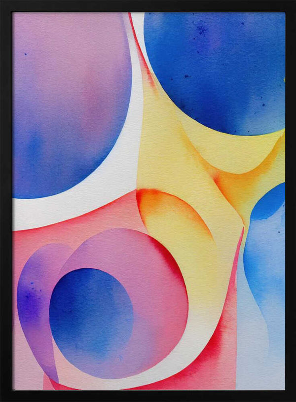 Tablou înramat „Nature Inspired Abstract Watercolor (Day 40)” de Mauro