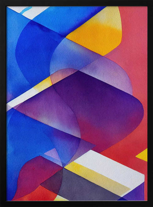 Tablou înramat „Vibrant Overlap” de Mauro