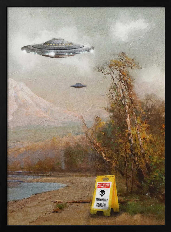 Tablou înramat „Restricted Area” de Dikhotomy