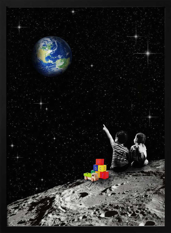 Tablou înramat „Together From the Moon” de Dikhotomy