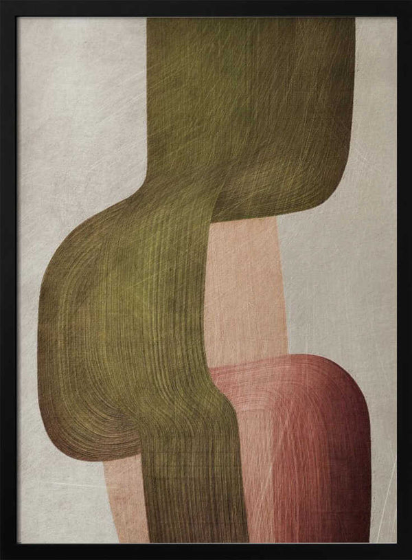 Tablou înramat „Metal Brushs nº1” de Alma