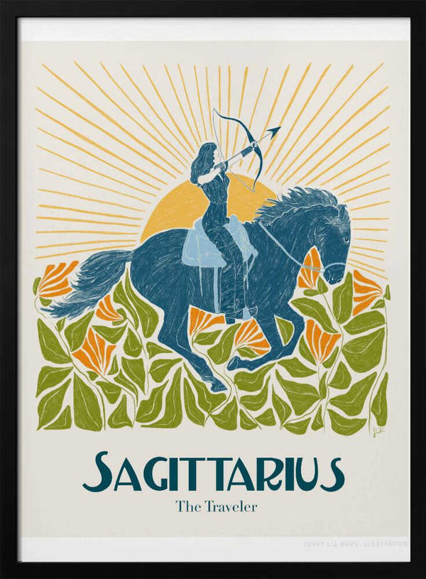 Tablou înramat „Jlr Sagittarius Copy” de Jenny Liz Rome