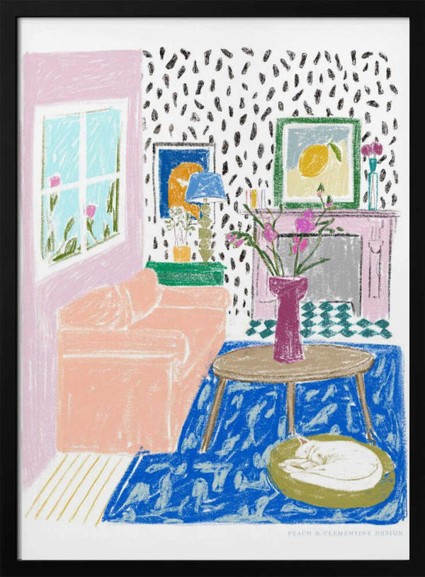 Tablou înramat „Pandc Interior” de Jenny Liz Rome