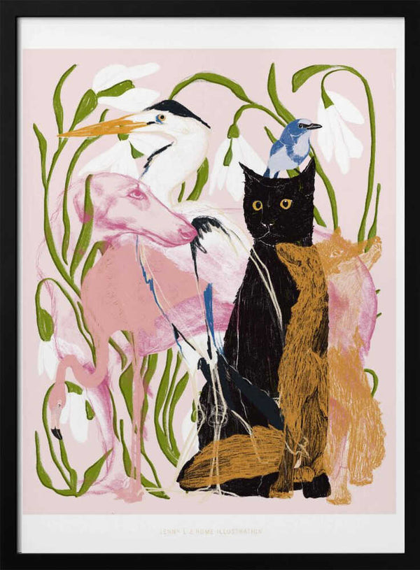 Tablou înramat „Jlr Collage2” de Jenny Liz Rome