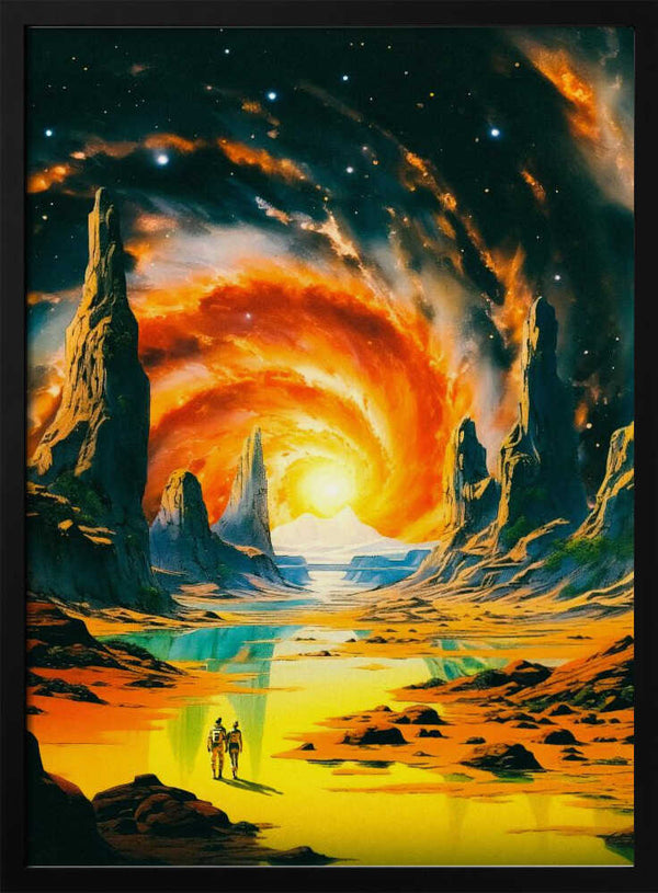 Tablou înramat „Romantic Space Walk” de Taudalpoi