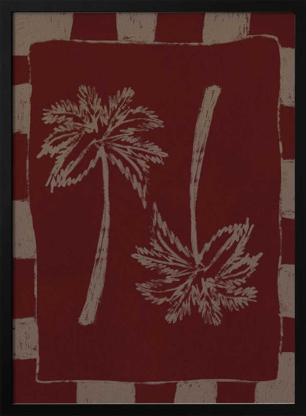 Tablou înramat „Palm Paradise” de Shatha Al Dafai