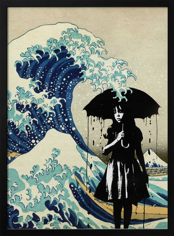 Tablou înramat „Under the Wave” de Dikhotomy