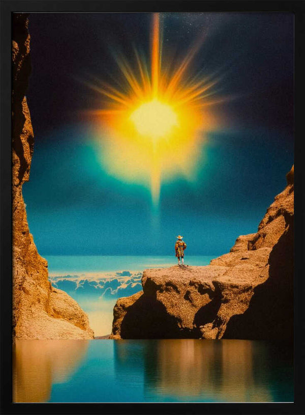 Tablou înramat „Voyager at the Edge of Light” de Taudalpoi