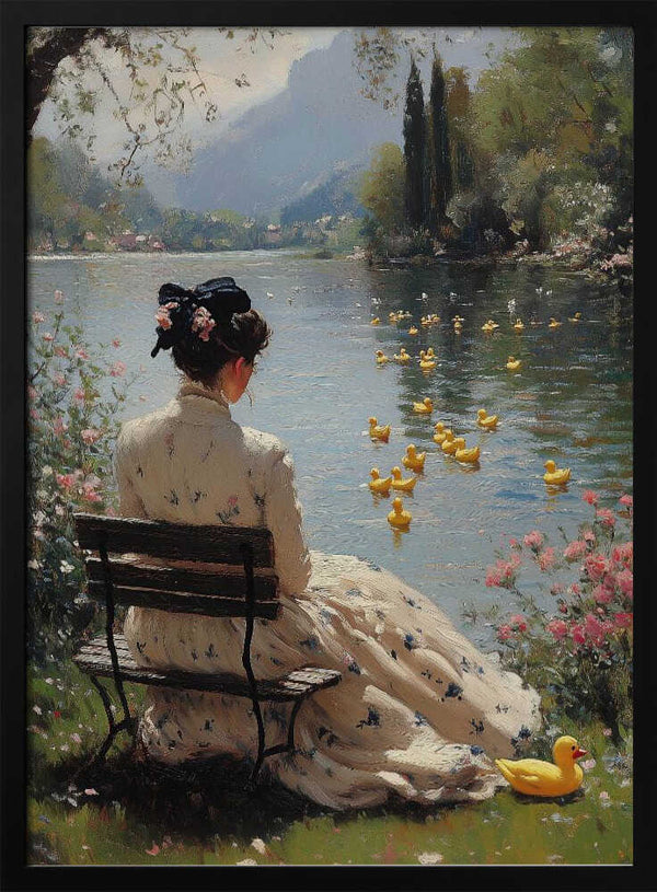 Tablou înramat „Tranquil Waterside” de Dikhotomy