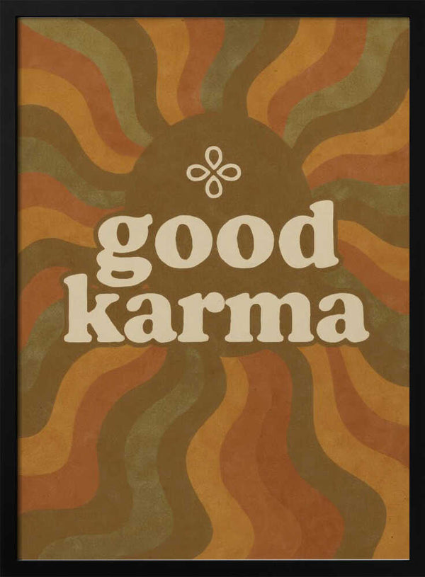 Tablou înramat „Karma Waves” de Treechild