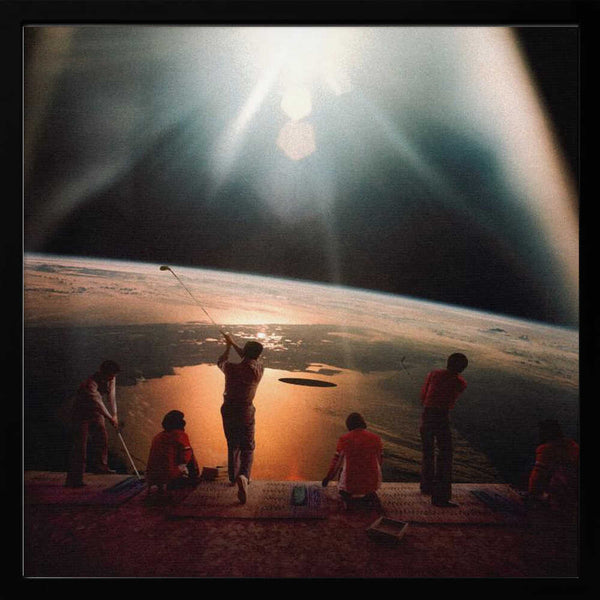 Tablou înramat „Golfing In Space” de Taudalpoi