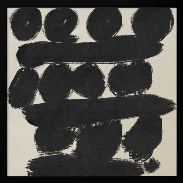 Tablou înramat „Circles abstract 03” de Little Dean