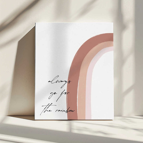 Tablou canvas „Chasing the Rainbow” de uplusmestudio