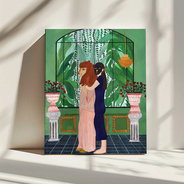 Tablou canvas „Lion Mom” de Jota de jai