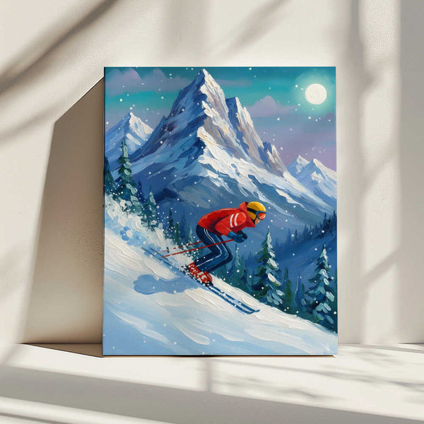 Tablou canvas „Snow skiing adventures” de HUGO
