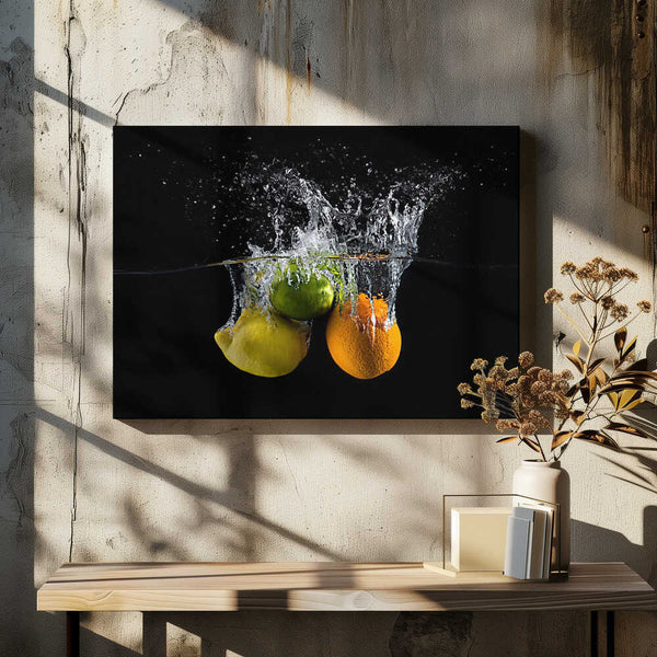 Tablou canvas „Citrus splash” de Mogyorosi Stefan