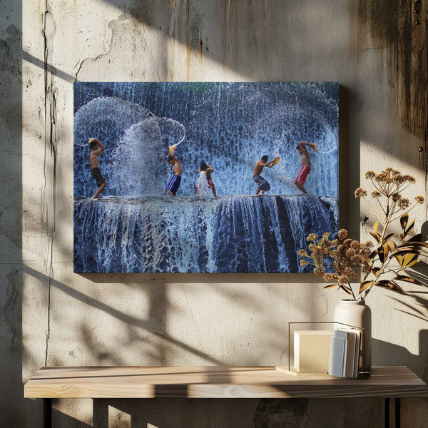 Tablou canvas „Playing with splash” de Angela Muliani Hartojo