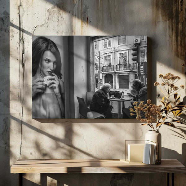 Tablou canvas „Coffee´s conversations” de Luis Sarmento