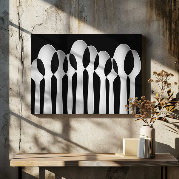 Tablou canvas „Spoons Abstract: Forest” de Jacqueline Hammer