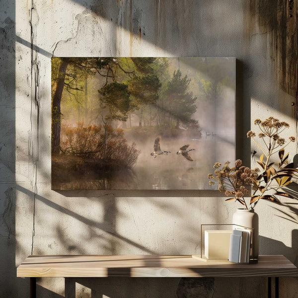 Tablou canvas „Goose fight” de Anton van Dongen