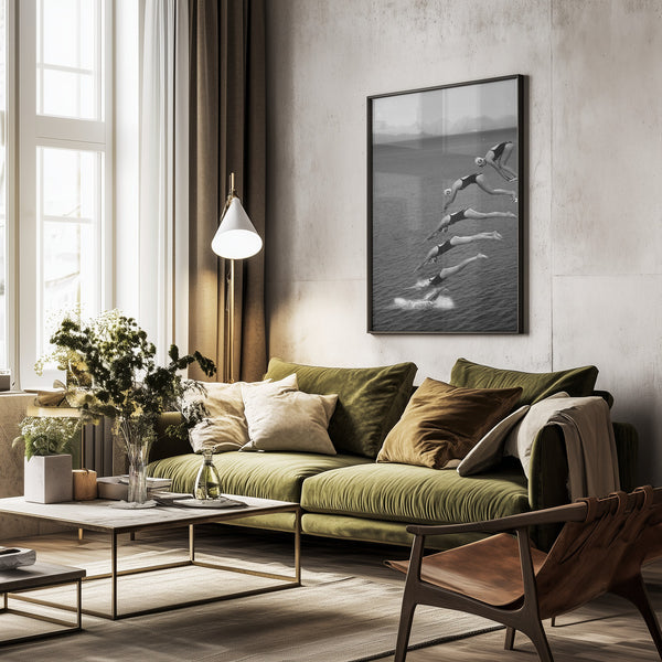 Tablou înramat „The beauty of diving” de Greetje van Son